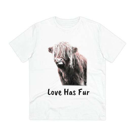Love Has Fur Cute Highland T-Shirt
